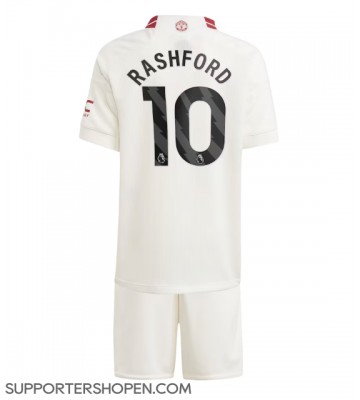 Manchester United Marcus Rashford #10 Tredje tröja Barn 2023-24 Kortärmad (+ korta byxor)